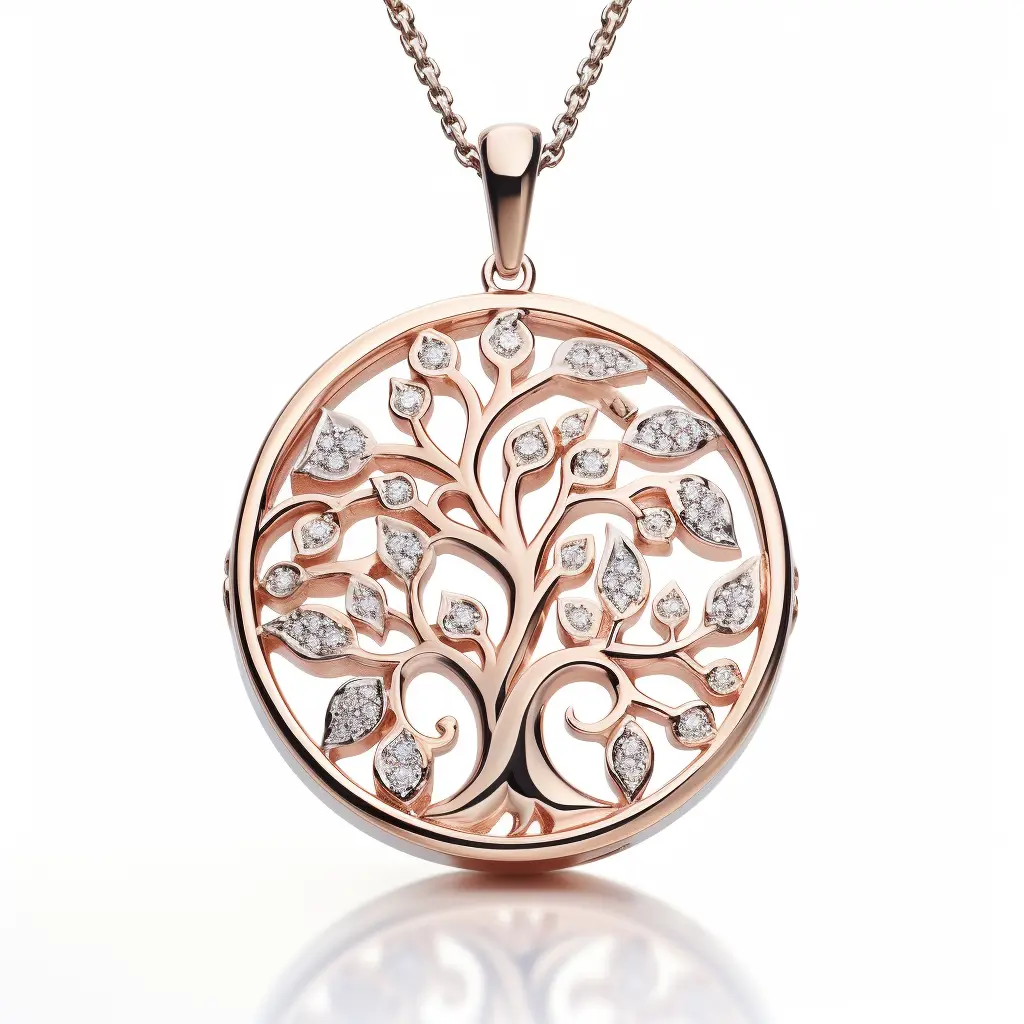 Engraved Diamond Pendant