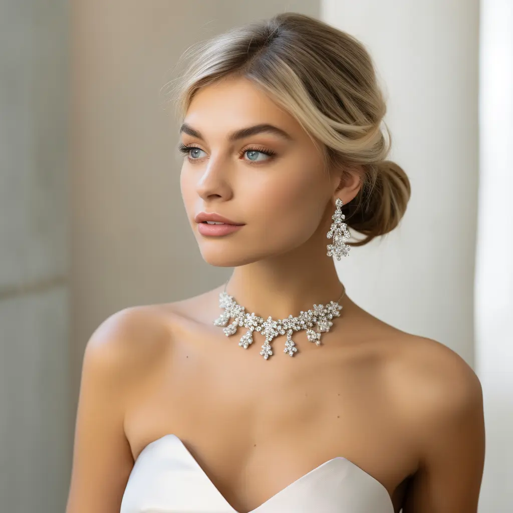 When it comes to a brides wedding day look, the jewelry she chooses plays a role in adding glamour and elegance.