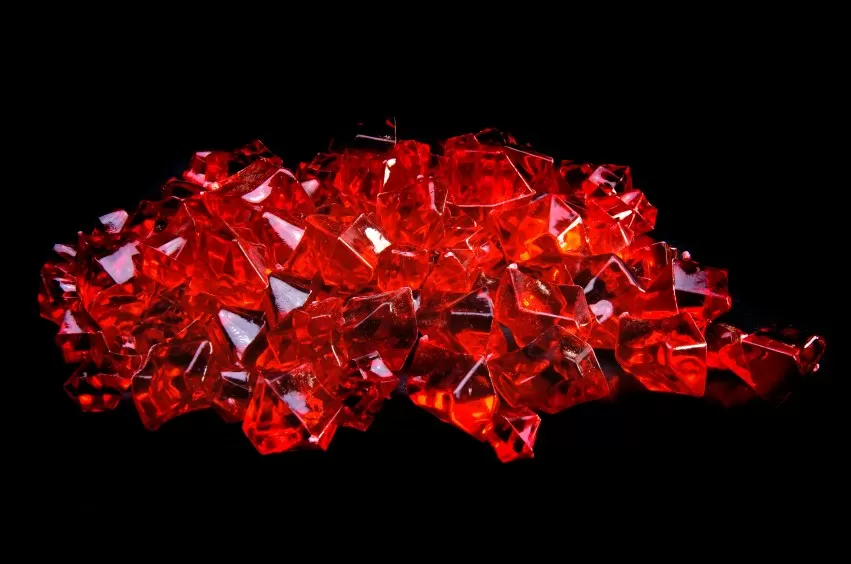 A pile of rubies